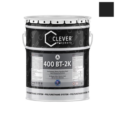 Гідроізоляція Clever 400 ВТ-2К (чорний) - 15 л