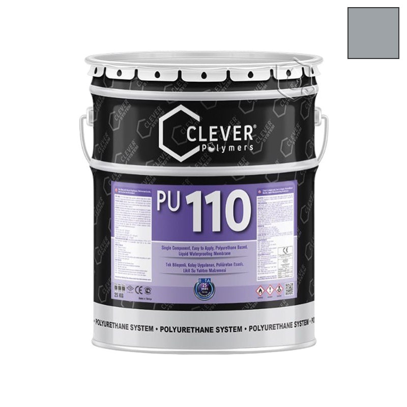 Гідроізоляція Clever PU Base 110 (сірий) - 25 кг